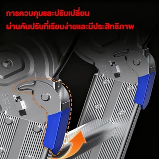 บันไดพับได้ บันไดอลูมิเนียม บันได หนา 6.5 มม รับน้ำหนักได้ 2000KG ยาวทั้งหมด3.8m/4.8m/5.8m
