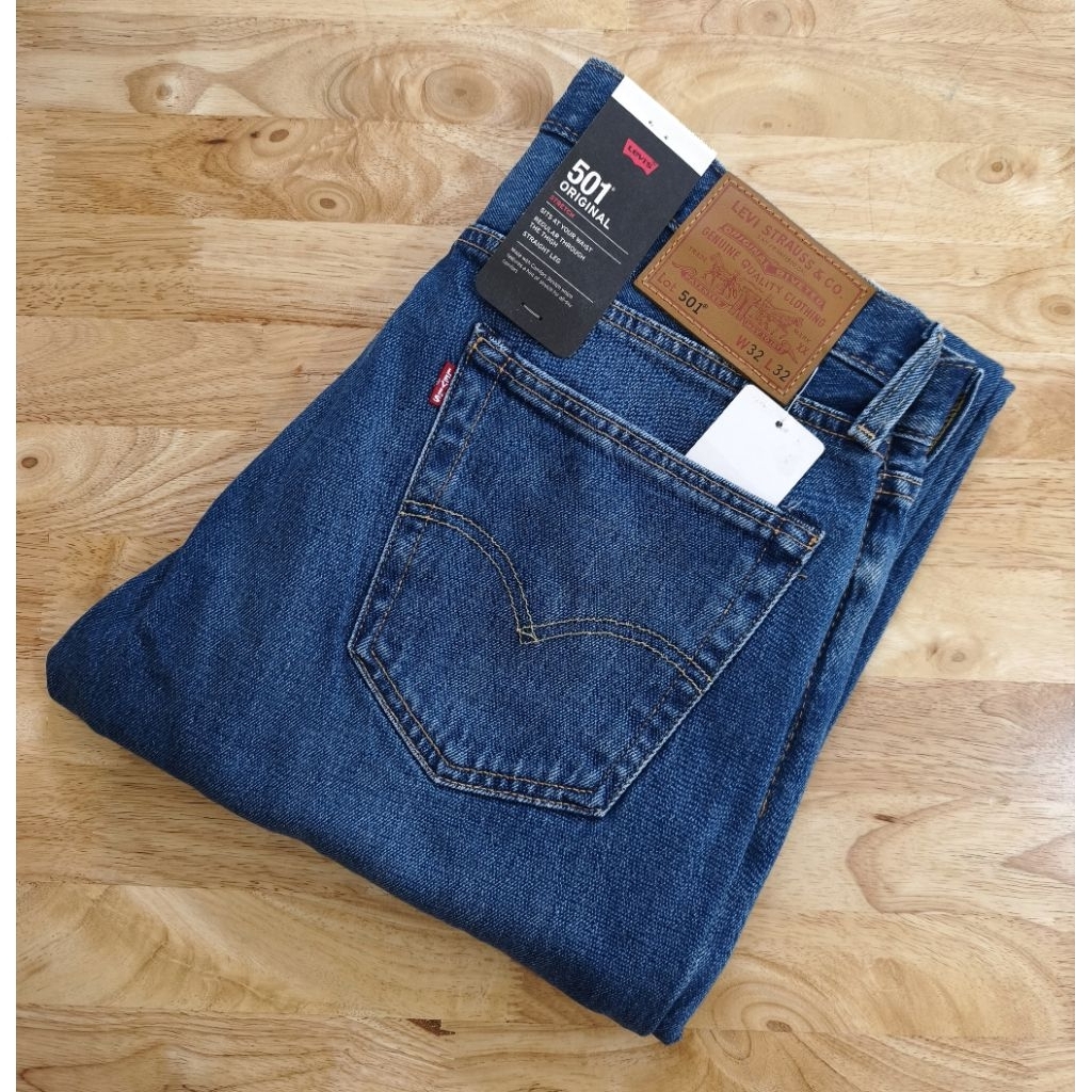 ยีนส์ Levi's 501-3719 ORIGINAL PREMIUM Big. E ผ้าผสมElastane1% made in Egypt แบรนด์แท้ ราคา 3,490฿