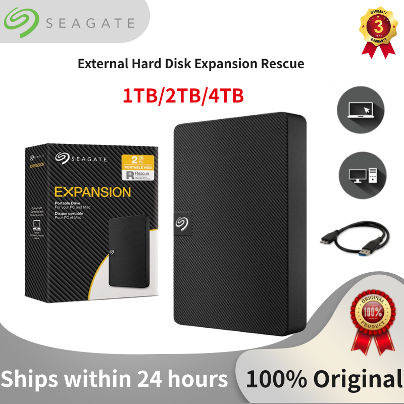 1TB 2TB 4TB External Hard Disk Seagate Rescue USB3.0 HDD 2.5''Portable hard drives