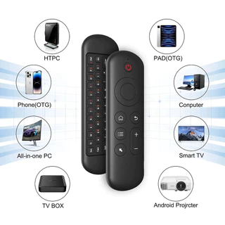 M5 Air Mouse เมาส์ไร้สาย Bluetooth 5.2 & 2.4G รีโมทคีย์บอร์ด มีไฟ Backlight สั่งงานด้วยเสียง สำหรับ Android TV Box PC