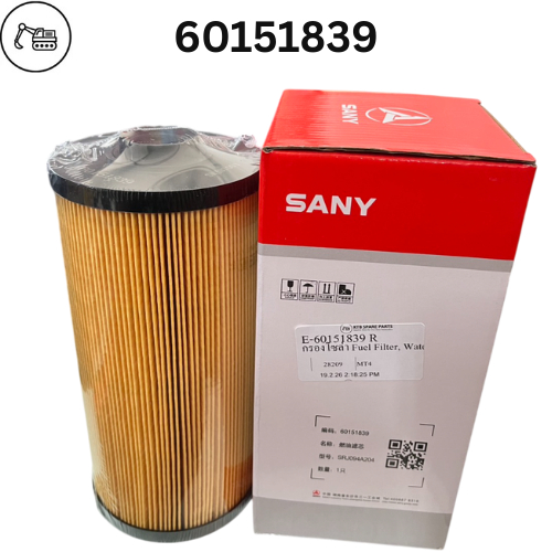 กรองโซล่า 60151839 ของแท้ รุ่น SY135C, SY155, SY215, SY220 เทียบ SFF 8814E EF-2702 P502424 P502522 4