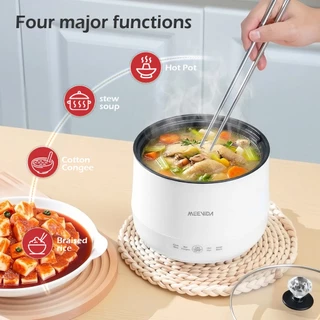 MEEVIDA หม้อหุงข้าว หม้อไฟฟ้า อเนกประสงค์ ทอด ตุ๋น ต้ม นึ่ง ตุ๋น 1.8L