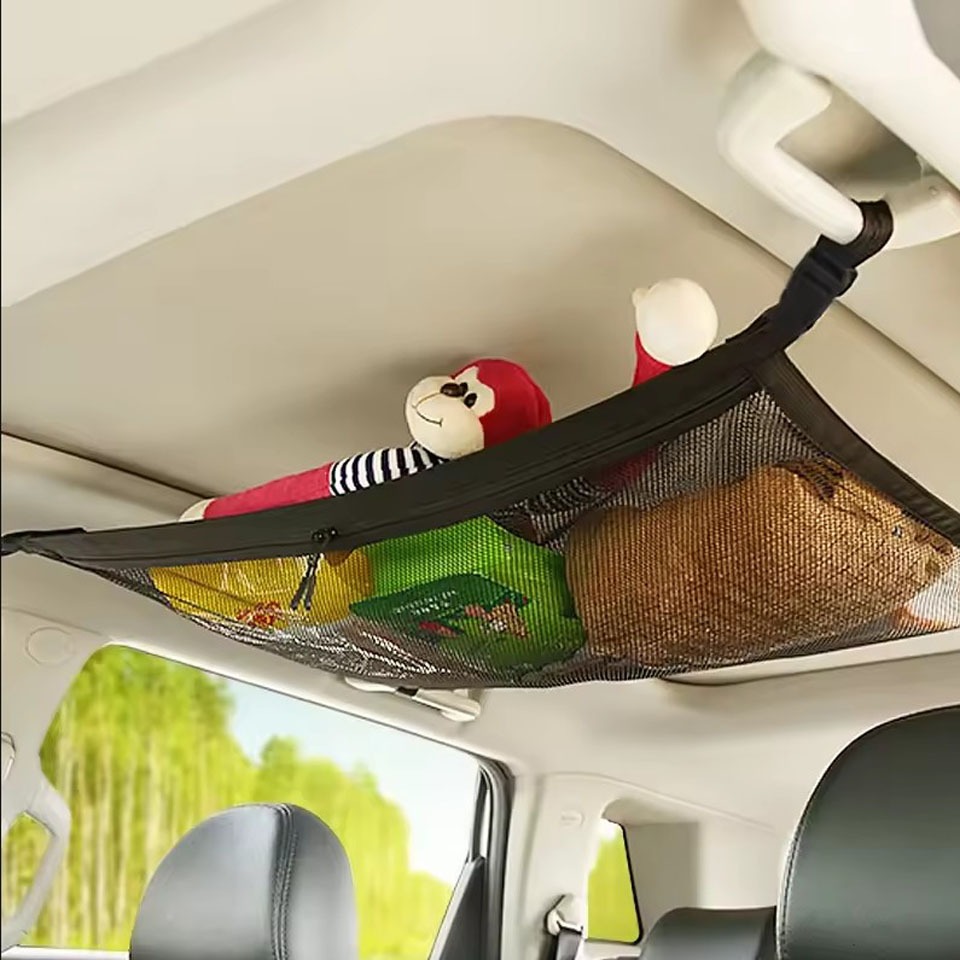 ตาข่ายเก็บของติดเพดานรถยนต์ (Car Ceiling Storage Net) ช่วยเพิ่มพื้นที่ภายในรถ และ เป็นระเบียบ ราคา ถูกที่สุด ดีลบีเคเค แกลเลอรีภาพที่ 3