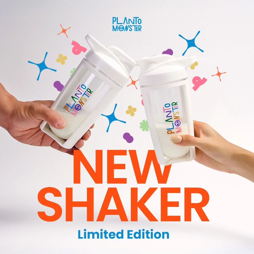 [ 🔥 สินค้าขายดี ] Planto Monster Protein Shaker แก้วเชค แก้วโปรตีน แก้วชงโปรตีน Food Grade พร้อมลูกบอล น้ำหนักเบา