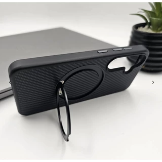 Connex Carbon Fiber เคส Samsung S23/S24/S25/S26 Ultra พร้อมขาตั้ง 360° แม่เหล็ก