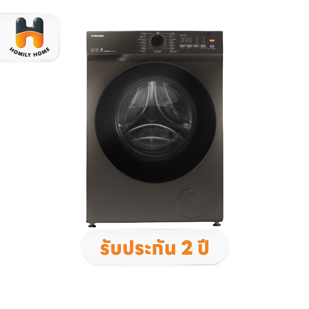 Toshiba เครื่องซัก-อบผ้าฝาหน้า 10.5/7 kg. รุ่น TWD-T21BU115UWT(HH) เครื่องซักผ้า เครื่องอบผ้า