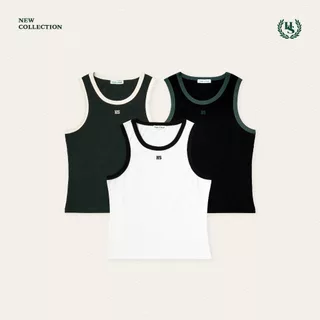 Highschool Summer Collection : Clubhouse Ribbed tank top เสื้อกล้าม ผ้าริบ เข้ารูป ทรงสวย - TPB02002