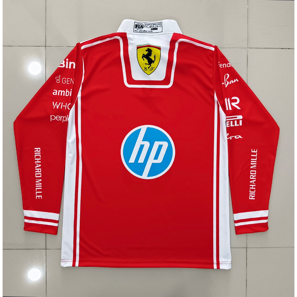 เสื้อแขนยาวคอซิปฟอร์มูล่าวัน ทีม เฟอร์รารี่ 2026 #FM0194 ไซส์ S-5XL ราคา ถูกที่สุด ดีลบีเคเค แกลเลอรีภาพที่ 4