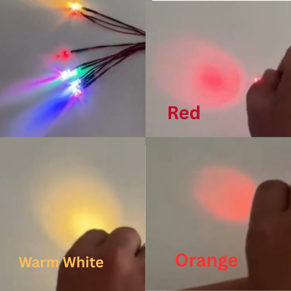 20ชิ้น หลอดไฟหัวกระสุนพร้อมใช้งาน LED Super bright 5mm สำหรับไฟ 5V /12V มีตัวต้านทานและต่อสายแล้ว ขนาด 5*9mm ป้ายไฟ open
