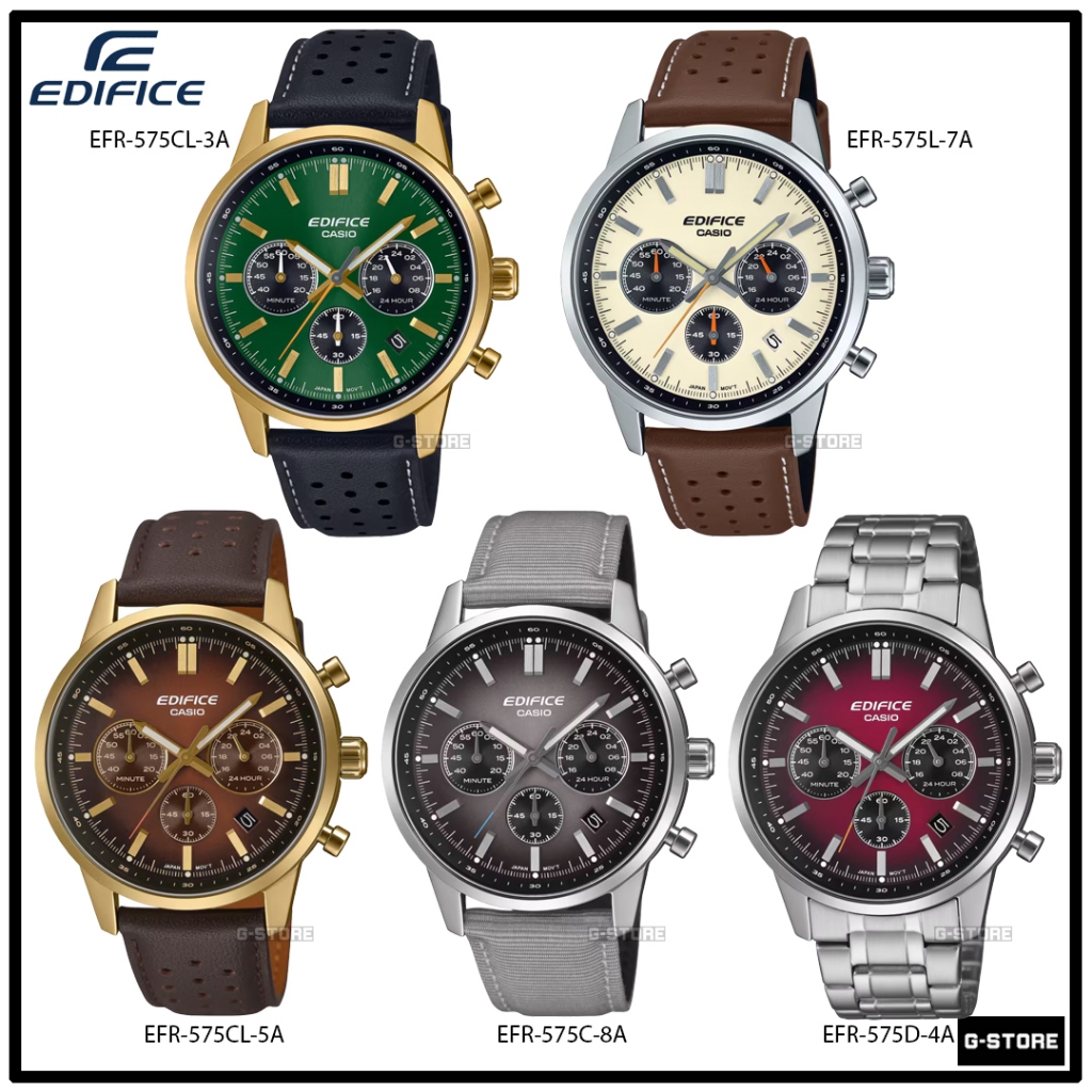 EDIFICE รุ่น EFR-575 / EFR-575CL-3A / EFR-575L-7A / EFR-575CL-5A / EFR-575C-8A / EFR-575D-4A ของแท้ 