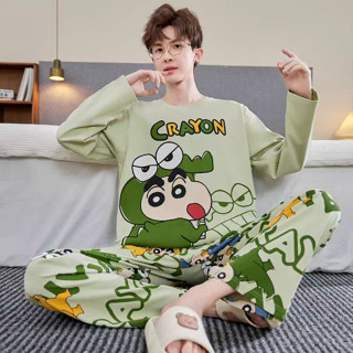 🦖🦖M-4XLชุดนอนเวอร์ชั่นเกาหลี，ชุดนอนผู้ชาย， ผ้าฝ้ายคุณภาพดี， …