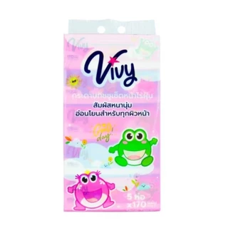 🔥[แพค2หิ้ว]🔥Vivy กระดาษทิชชู่แห้ง ทิชชู่เช็ดหน้า วีวี่ 170แผ่น และ 240แผ่น รุ่น Good Day