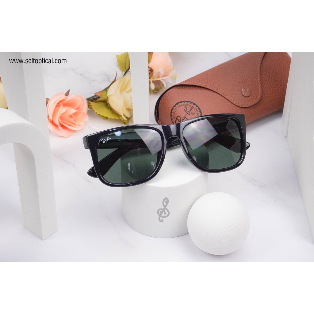 แว่นกันแดด Ray-ban JUSTIN RB4165F 601/71 55 ของแท้ รับประกัน 2 ปี ศูนย์ไทย พร้อมบริการหลังการขาย