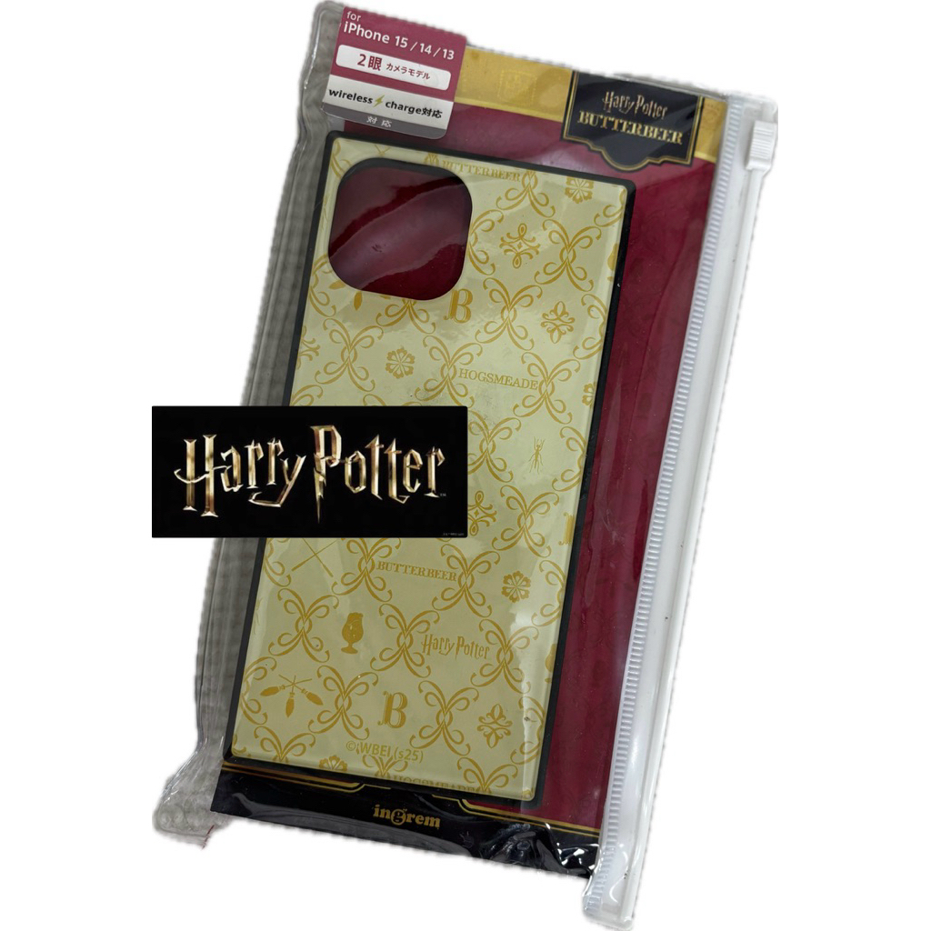 เคสโทรศัพท์ Ingrem Harry Potter Butterbeer  iPhone 15, 14/13 รุ่นกล้อง 2 เลนส์ มือสองไม่เคยใช้  รองร