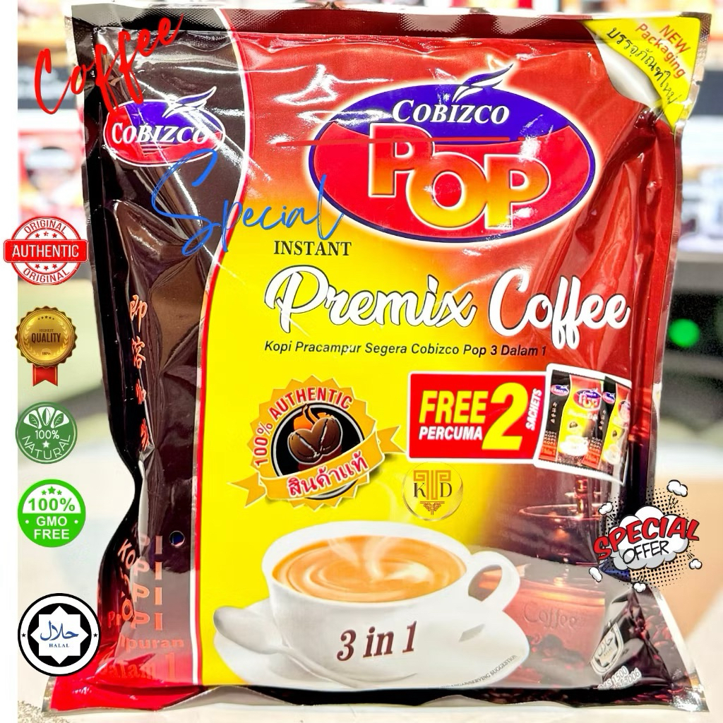 กาแฟป็อป 3in1 กาแฟสำเร็จรูป Pop coffee mix