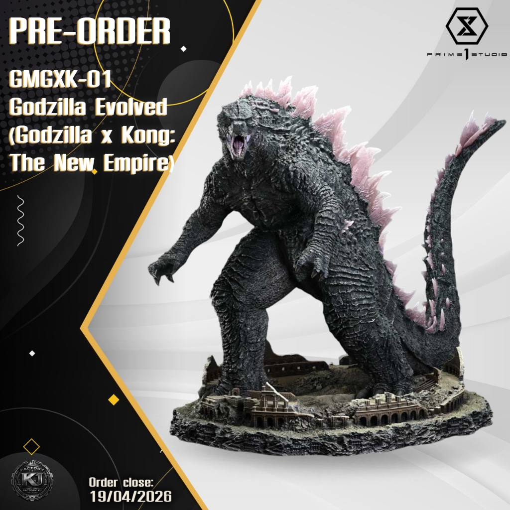 Pre-order Prime 1 Studio GMGXK-01: Godzilla Evolved (Godzilla x Kong: The New Empire)