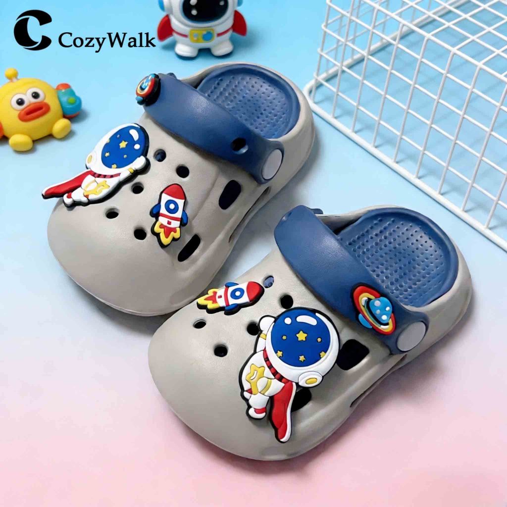 ส่งด่วนจากไทย CozyWalk รองเท้ารัดส้นเด็ก พื้นนุ่ม ยืดหยุ่นดี รองเท้าเด็กชายหญิง ใส่เที่ยว ใส่เล่นได้ทุกวัน