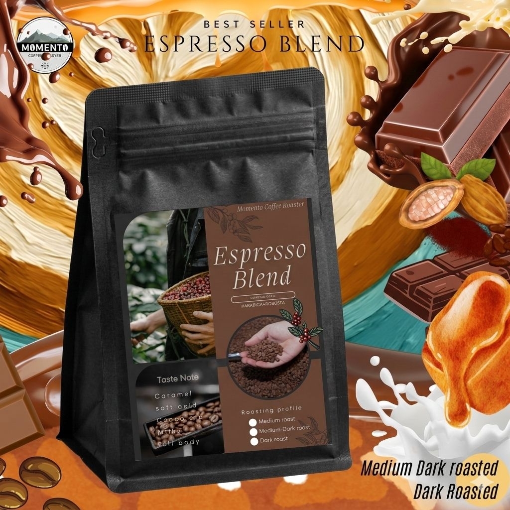 Espresso Blend  กาแฟเบลนคั่วกลาง-เข้ม