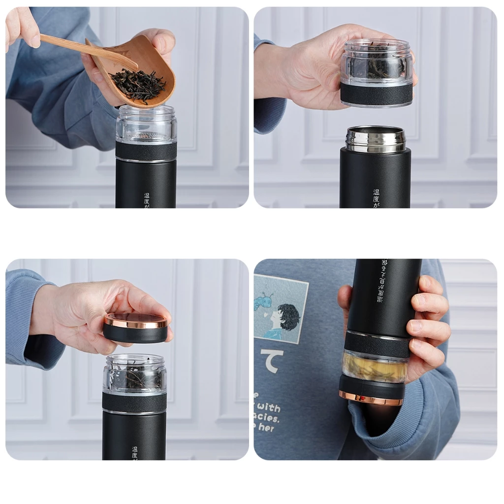 KoKuBa แก้วเก็บความเย็น กระบอกชงชา แก้วชงชา 500ml จอแสดงผล led บอกอุณภูมิ กระบอกเก็บความร้อนและเย็น thumbnail 7