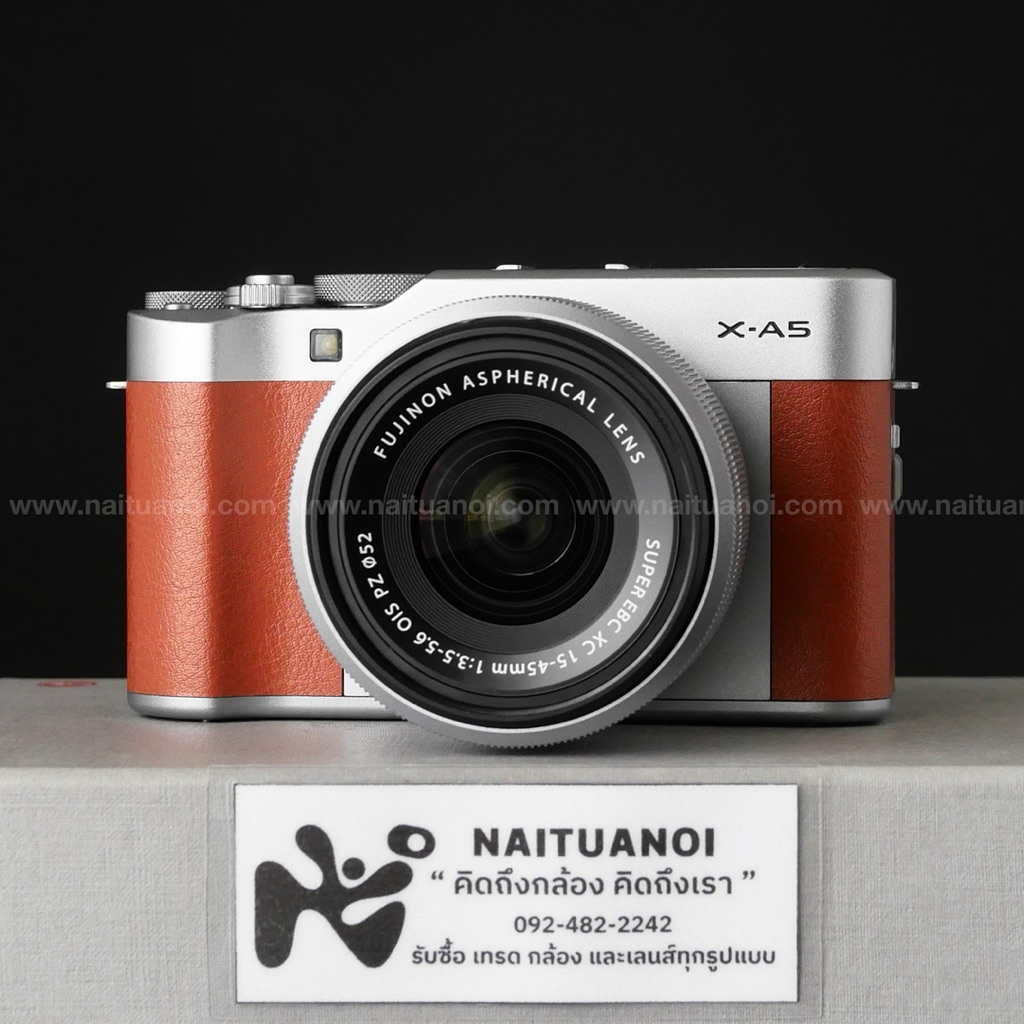 ( Used!! ) Fuji X-A5 Brown + Fuji XC 15-45 F3.5-5.6 OIS PZ Silver < Mint >