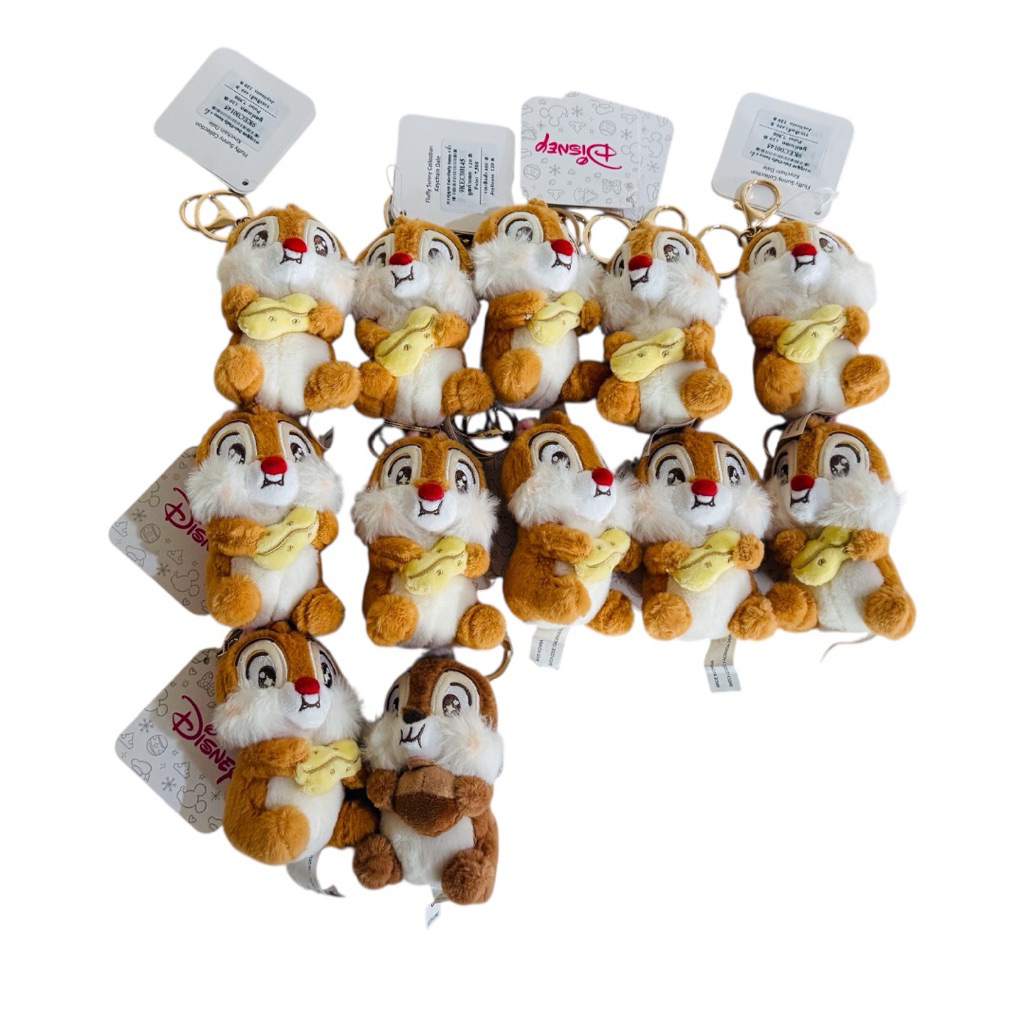 พวงกุญแจ ตุ๊กตา Chip & dale ขนาด 4 นิ้ว