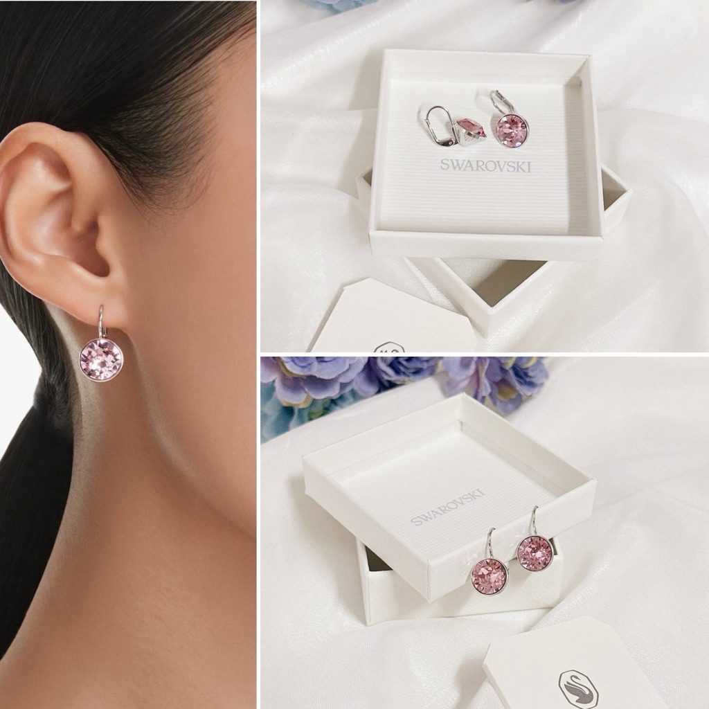 👑ผ่อน 0%👑 ต่างหู SWAROV  Bella drop earrings