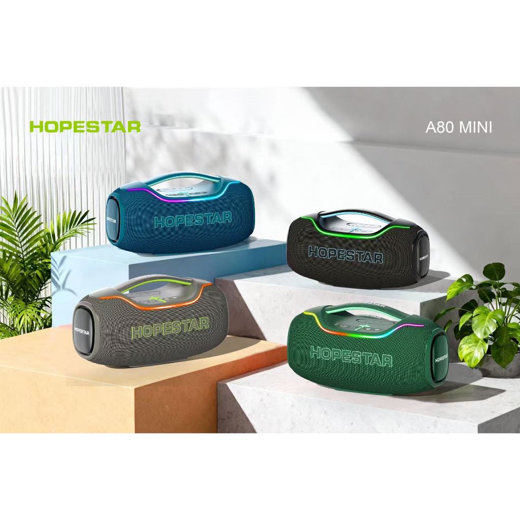 HOPESTAR A80mini ลำโพงบลูทูธ ตัวใหม่ล่าสุด 36วัตต์ ลำโพง2ดอก ดีไซน์สวย เสียงดี