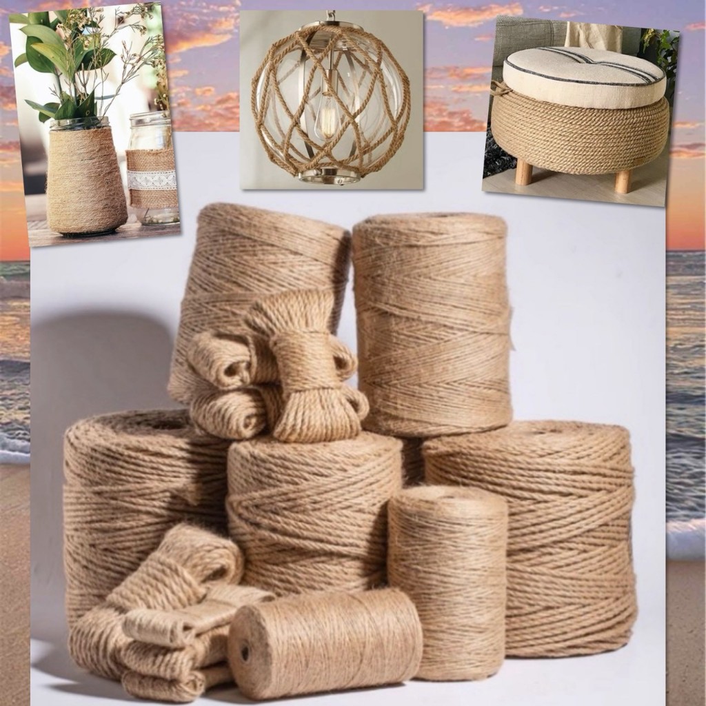 🌈 เชือกป่าน เชือกกระสอบ เชือกน้ำตาล ยาว 100 เมตร วัสดุธรรมชาติ ประดับ ตกแต่ง DIY งานประดิษฐ์ งานฝีมือ รุ่นอัพเกรด 🌈
