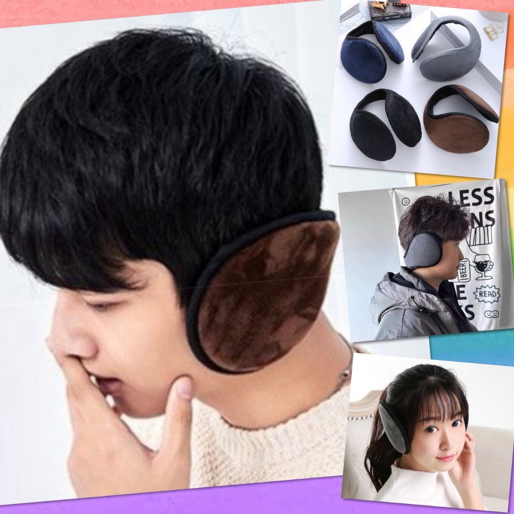 Earmuff ที่ปิดหู กันหนาว กันลม ติดลบ แบบหนา บุขน ครอบหู พับได้ ปิดหู กันเสียง อุดหู หนานุ่ม เบาสบาย เกรดพรีเมี่ยม
