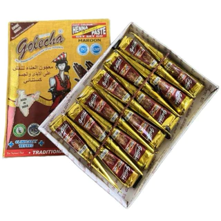 Golecha เฮนน่าเพ้นท์สีแดงน้ำตาล(Red Brown)จำนวน 1 แท่งใช้ได้ทั้งเพ้นท์มือและทาเล็บ มีฮาลาลงสามารถใส่ละหมาดได้
