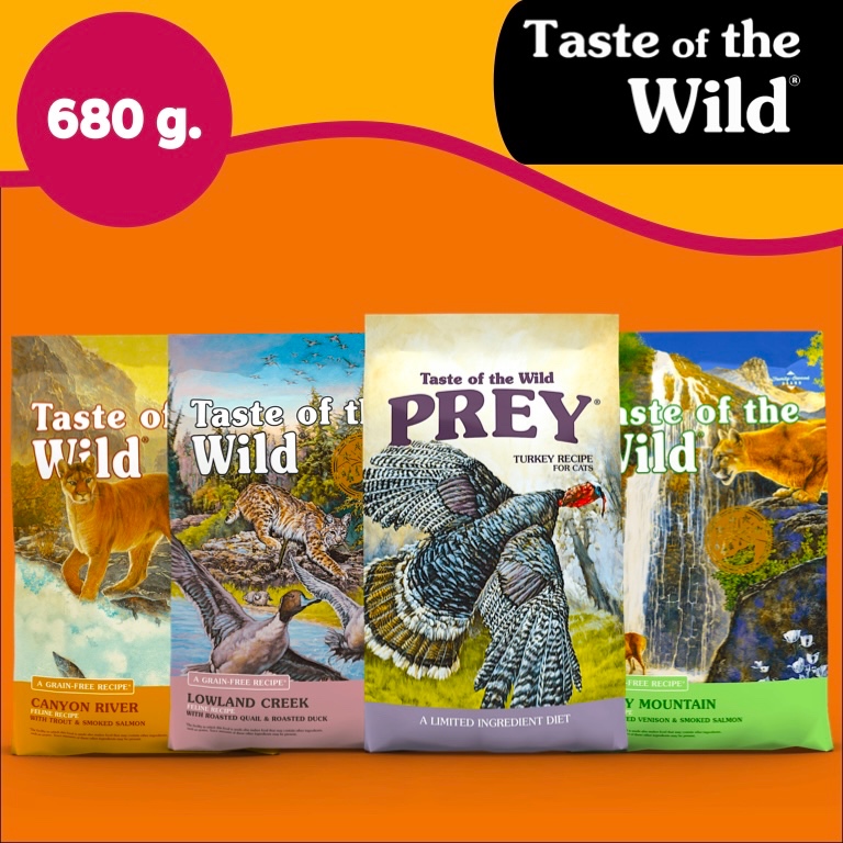 Taste of the Wild อาหารสำหรัมแมวเกรด Holistic ขนาด 680g.