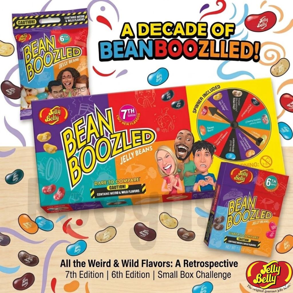Jelly Belly Bean Boozled ลูกกวาดเยลลี่เสี่ยงทาย ที่มีทั้งรสดีและรสแย่ มี 3 ขนาด จากสหรัฐอเมริกา