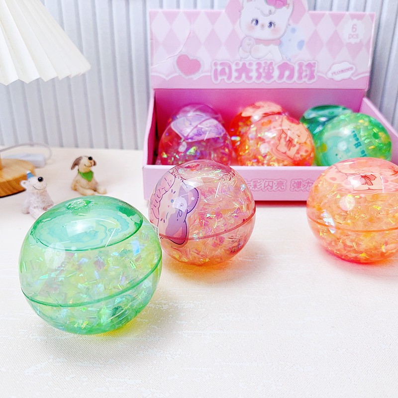 ลูกบอลเด้งมีไฟ ลายการ์ตูน คละแบบ ของเล่นเด็ก ลูกบอลมีไฟ บอลน้ำมีไฟ มีไฟ LED