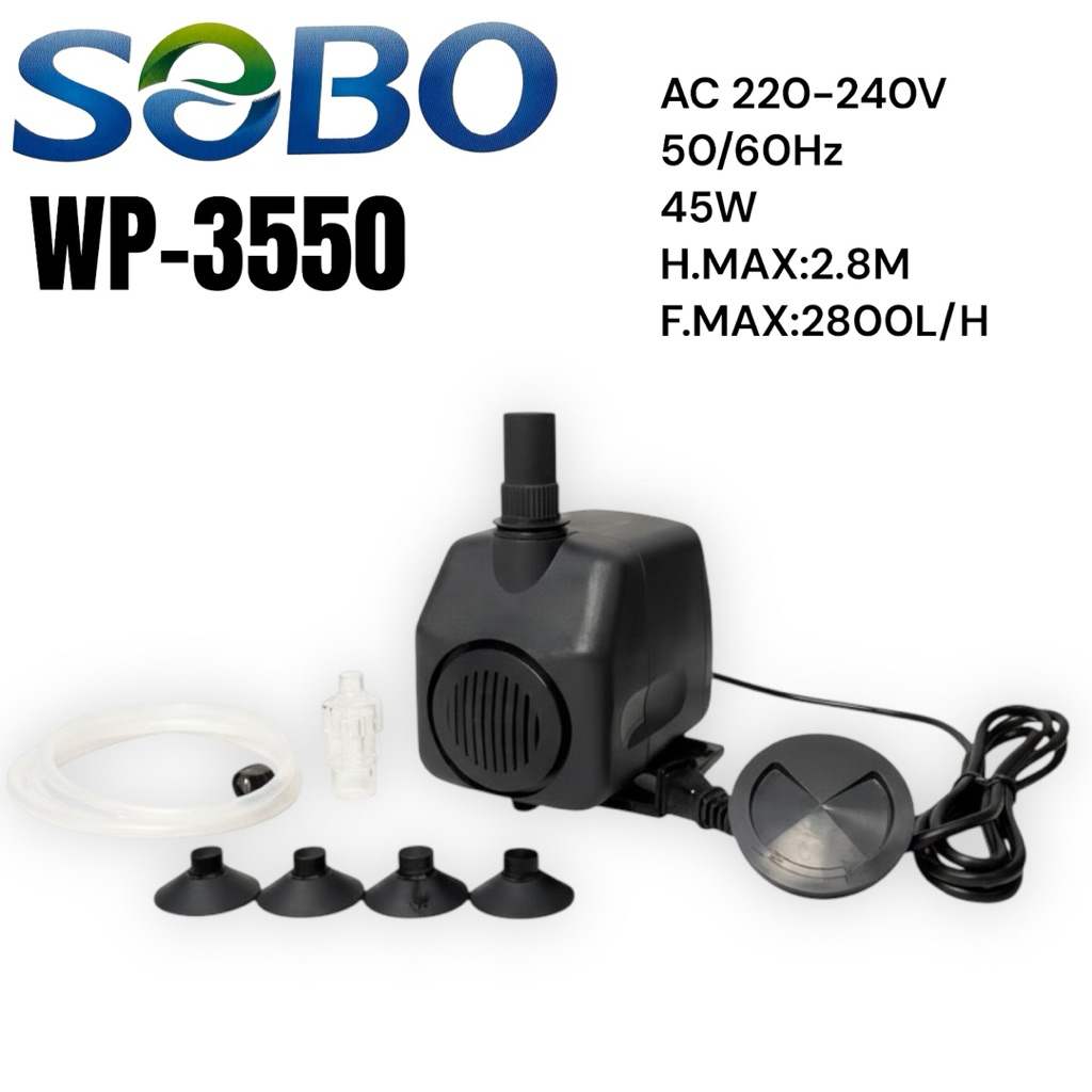 ปั๊มน้ำ SOBO WP-3550 ของแท้ 45W