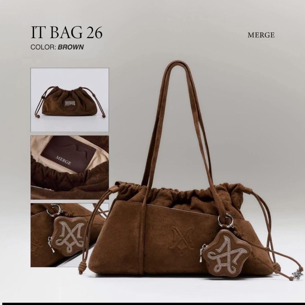 💖พร้อมส่ง Merge It Bag 26 Brown 🤎