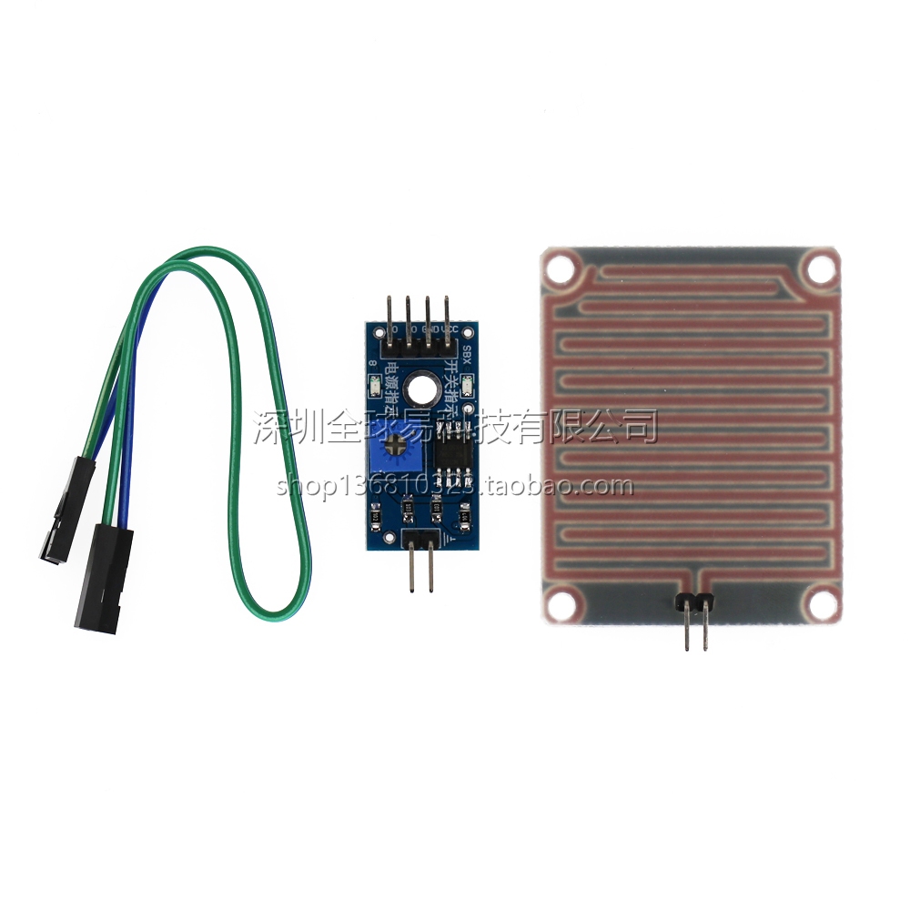 Rain Sensor Module เซ็นเซอร์ตรวจจับฝน Water Rain Detection Sensor สำหรับ Arduino ESP8266 ESP32