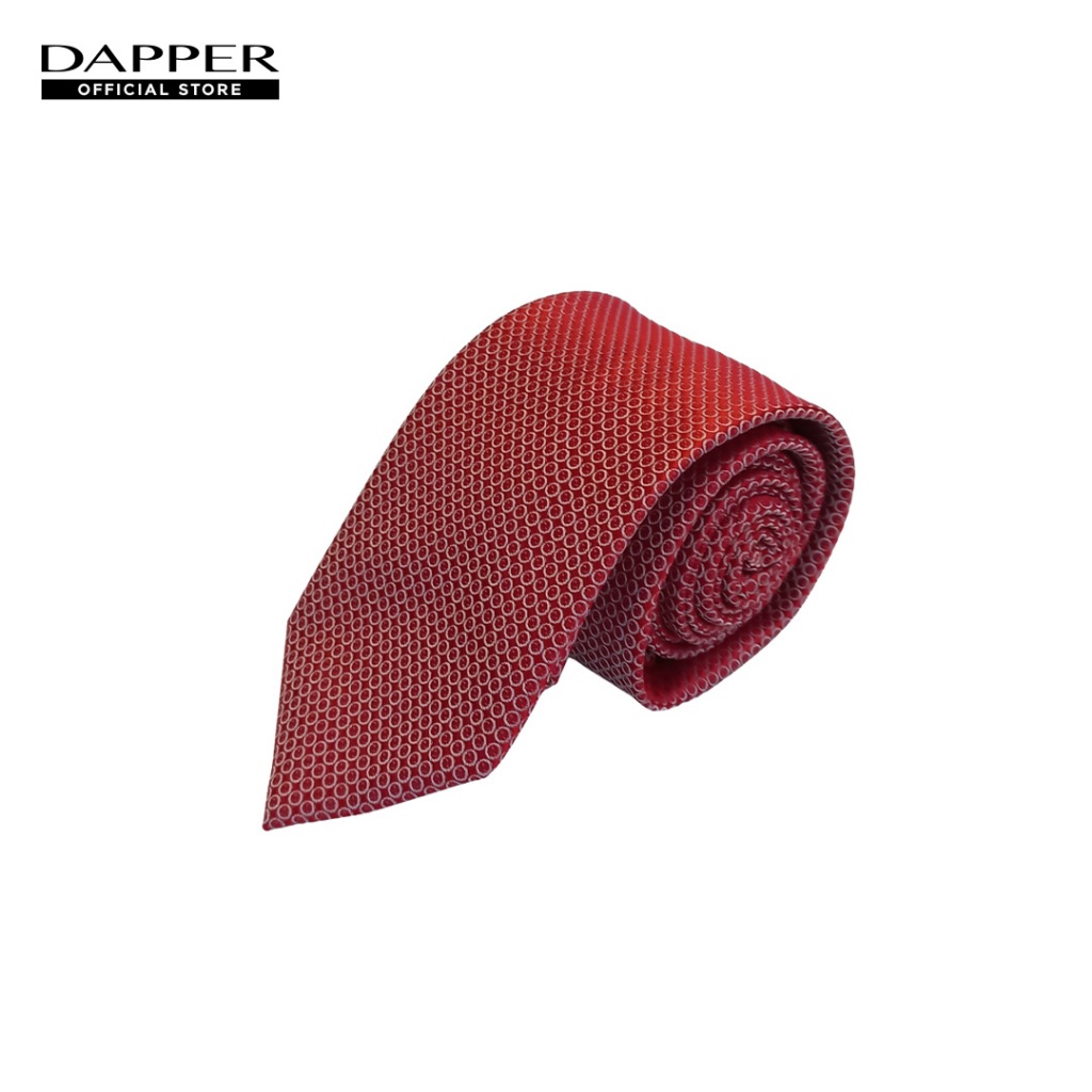 DAPEPR เนคไท 7.5 cm Micro Dot Tie สีแดง (TI/RE/842RJ)
