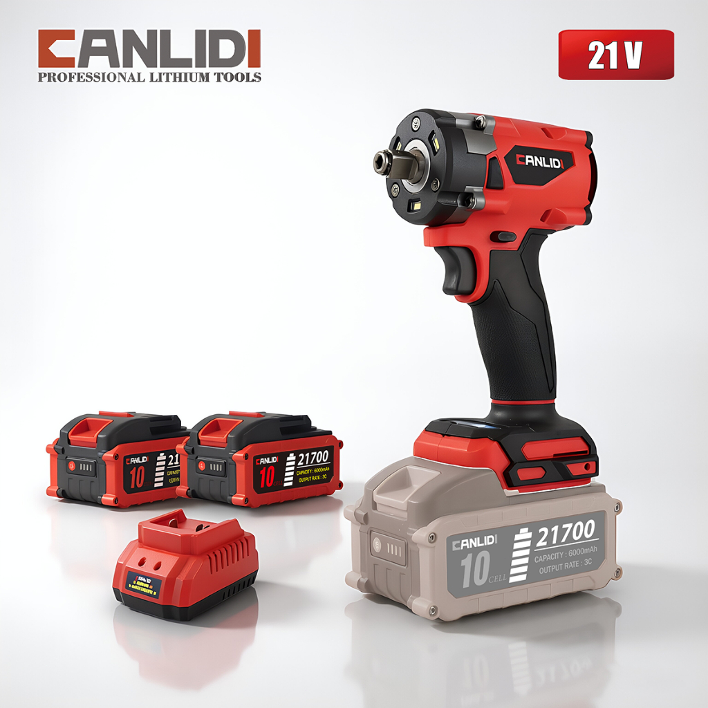 🔥มีสต็อก🔥 CANLIDI CIW-400 400N.m บล็อกไฟฟ้า แรงบิดสูงไร้สาย ประแจกระแทก มอเตอร์ไร้แปรงถ่าน อเนกประสงค์ บล็อคแบตไร้สาย
