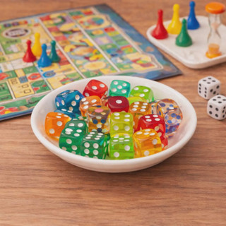 j535ลูกเต๋างานจิ๋ว จำลองของจิ๋วแพคละ 10 ชิ้น