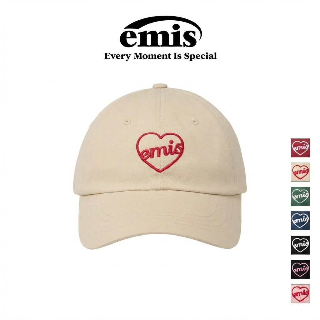 🌟【ORIGINAL】EMIS WAPPEN BALL CAP｜การออกแบบโลโก้ต้นฉบับ Unisex