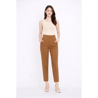 กางเกงขากระบอกเล็ก ซิปหลัง เอวสูง ใส่สบายทุกโอกาส AMITY SHOP