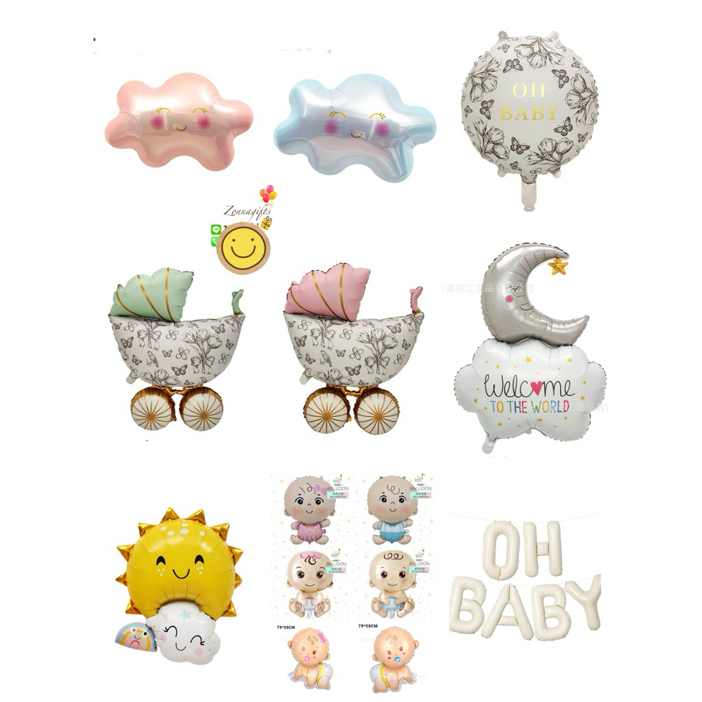 ลูกโป่งฟอยล์ welcome baby (1ใบ) พร้อมส่งจากไทย
