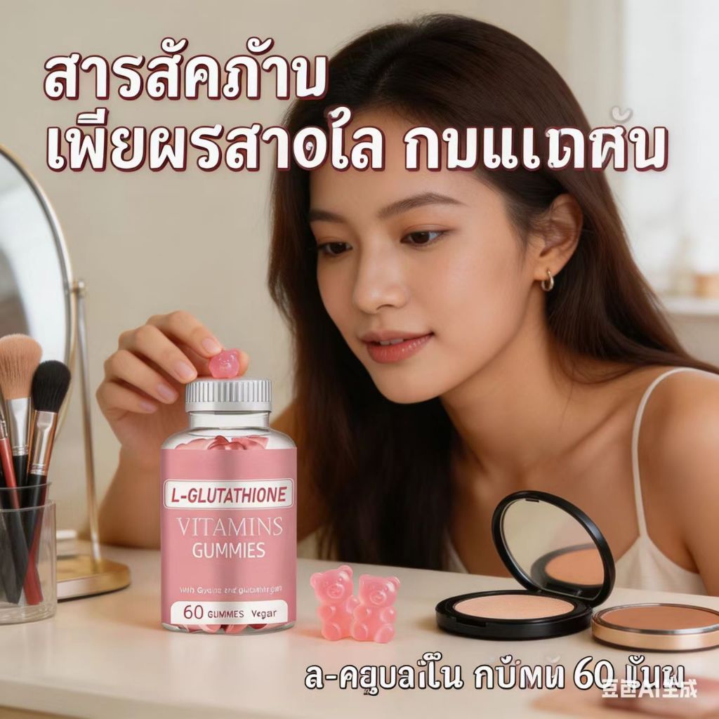 GIM L-glutathione Gummies glutavitamin C D E B2 B6 B12 Zinc Biotin คอลลาเจนคุ
