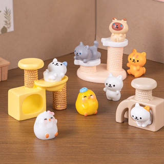 j578โครงปีนแมวสุดสร้างสรรค์และน่ารักของเล่นจำลองจิ๋ว