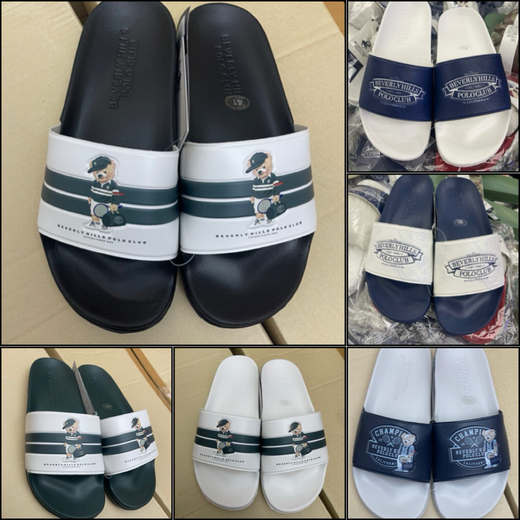 รองเท้าสวมผู้ชายรุ่นใหม่ Beverly Hills Polo #ของแท้100%ราคา 289บาท ของแท้100% 🌸