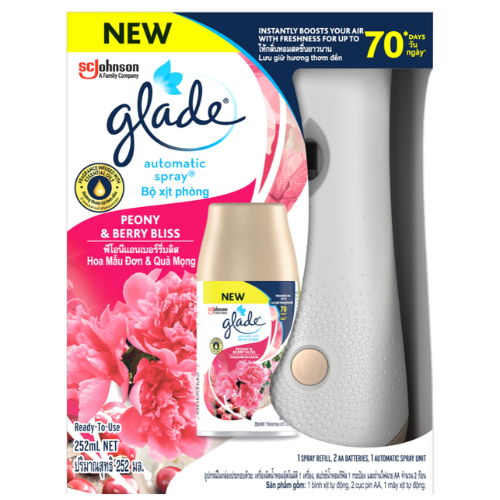 เกลดออโตเมติค สเปรย์ปรับอากาศอัตโนมัติ 252 มล Glade Automatic Spray Air Freshener  252ml - 4