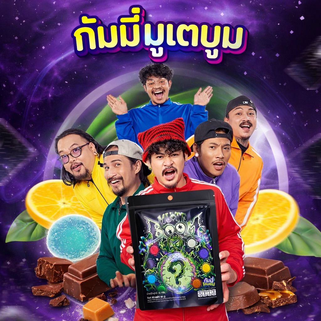 กัมมี่เลมอน มู-เต-บูม by โอฮาน่า (Ohana) เปรี้ยวจี๊ด เคี๊ยวหนึบ สดชื่น ลอตผลิตใหม่ล่าสุด