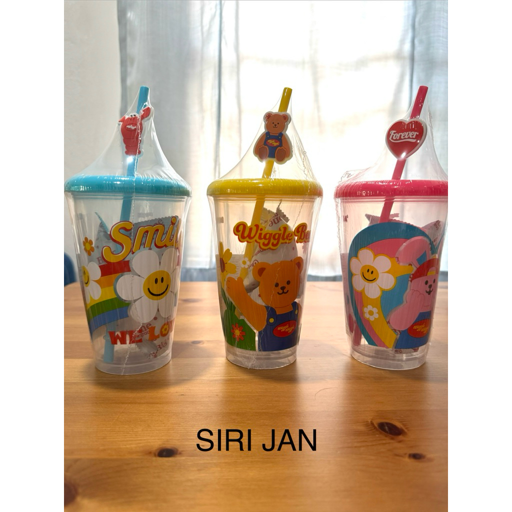 แก้วน้ำ wiggle wiggle  แก้วพลาสติก ไม่เก็บความเย็น