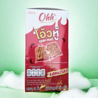 โอ้วหูู้ OHH HOO โปรตีน สไปซี่ หม่าล่า เฟลเวอร์1 กล่อง มี 12 ชิ้น