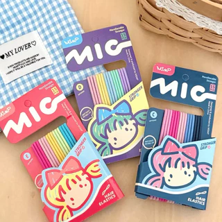 Cute 478 ยางมัดผม ยางรัดผม หนังยางสไตล์เกาหลี 15 ชิ้น/แพ็ค